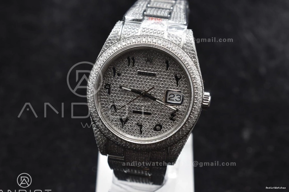 41mm ZipUp with JDF Numerical Best Diamond Date 900 Arabic DateJust Version Wheel Markers 0829